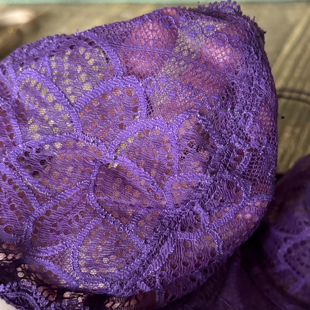 Chantelle Purple Lace Underwire Bra - Women's Intimates - Picture 2 of 3